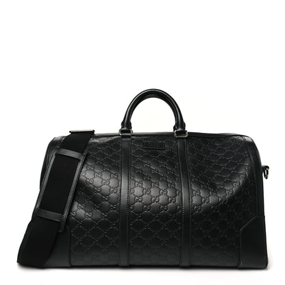 Gucci Guccissima Signature Medium Duffle Black 1 of 12