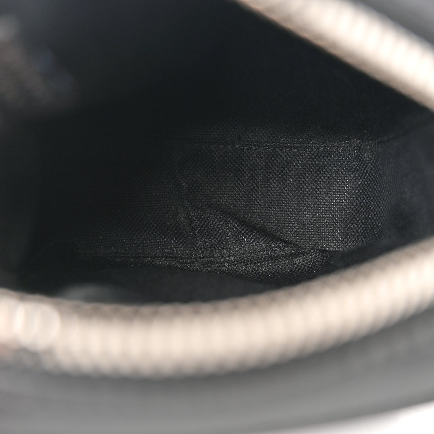 GG Supreme Monogram Appia Calfskin Web Small Camera Messenger Bag Black Grey