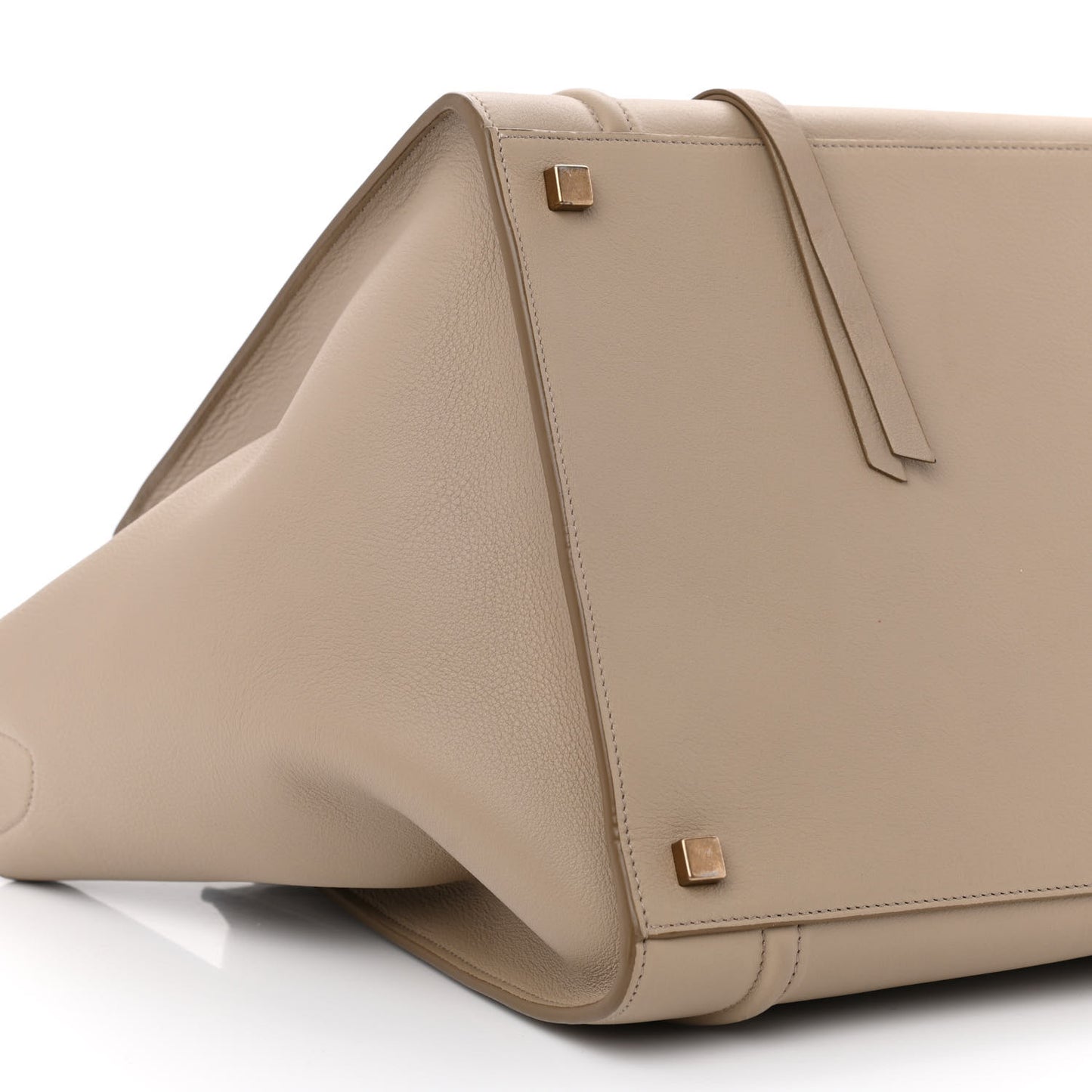 Supple Calfskin Medium Phantom Luggage Beige