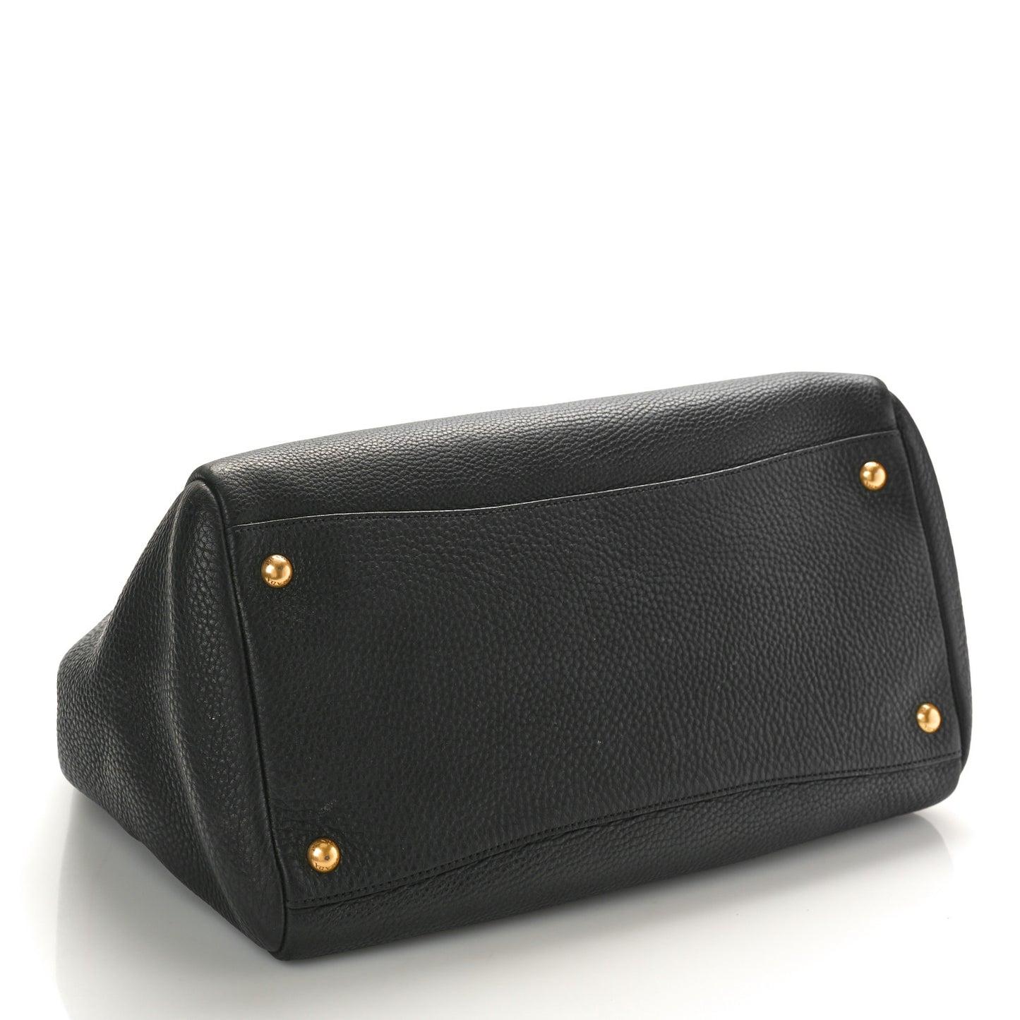 Vitello Daino Shopping Satchel Black