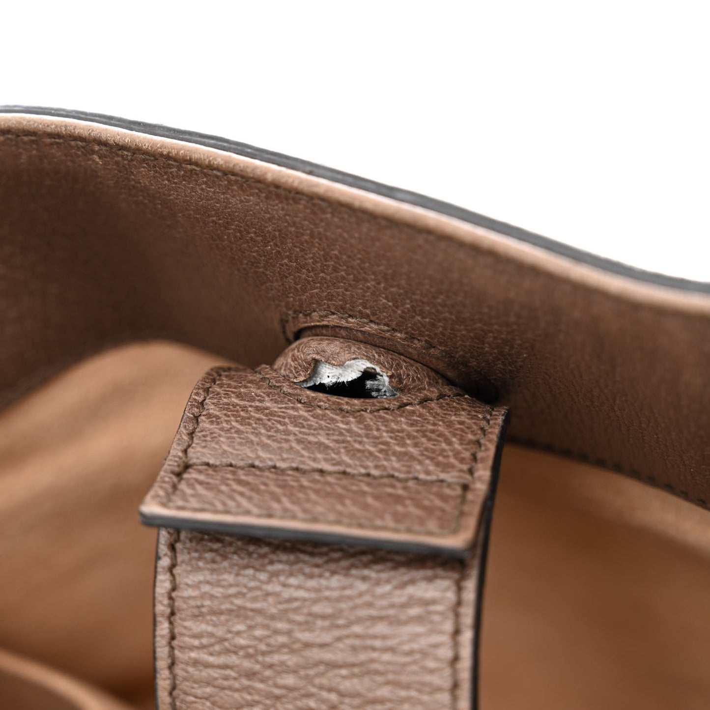 GG Supreme Monogram Textured Calfskin Web Medium Ophidia Shopping Tote Beige Ebony New Acero