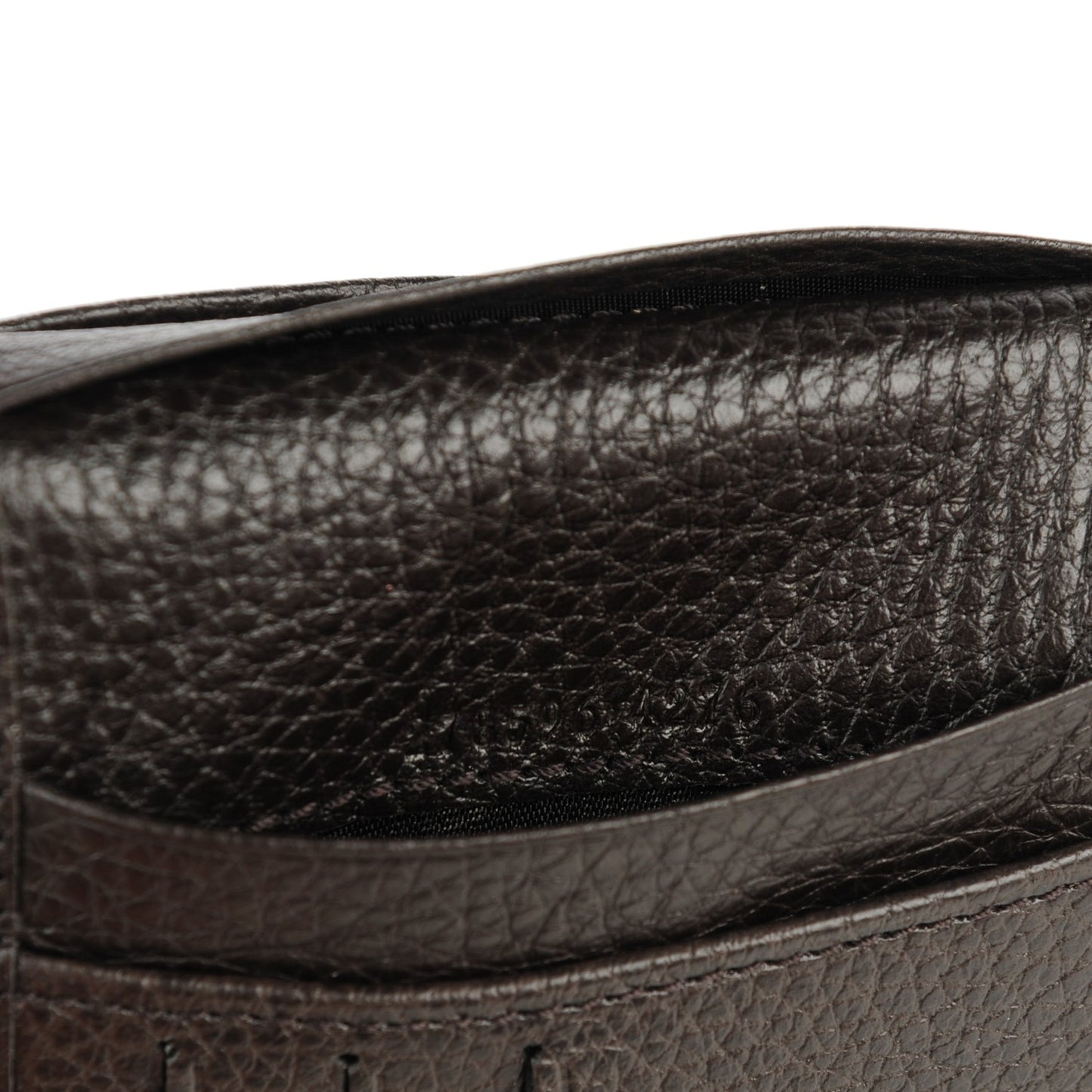 Denim Monogram Bi-Fold Wallet Dark Brown