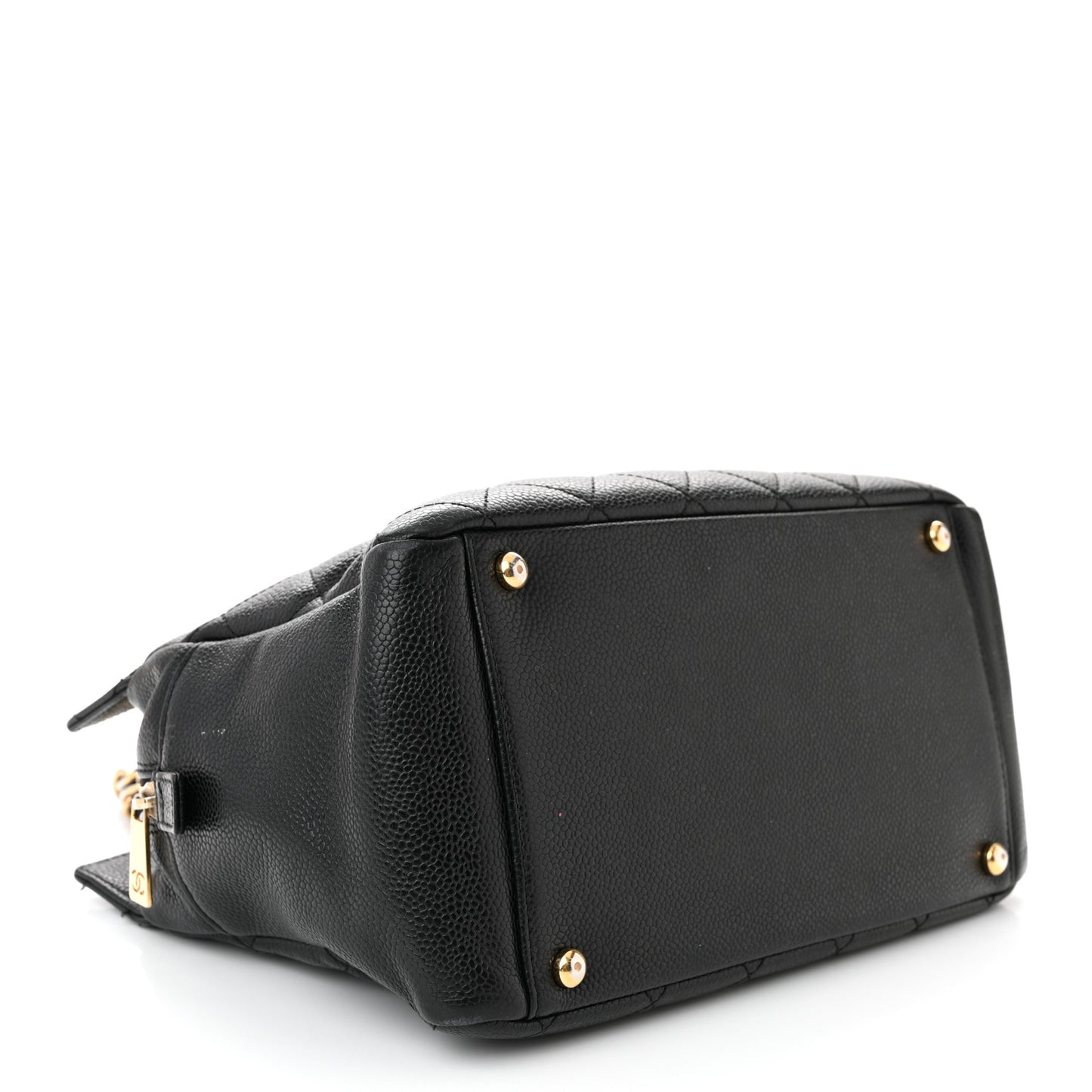 Caviar Quilted Petit Timeless Tote PTT Black