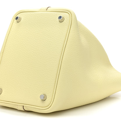 Hermes Taurillon Clemence Picotin Lock 18 PM Jaune Milton 8 of 9