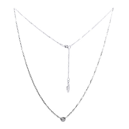 Cartier 18K White Gold Diamond SM D'Amour Pendant Necklace 3 of 6
