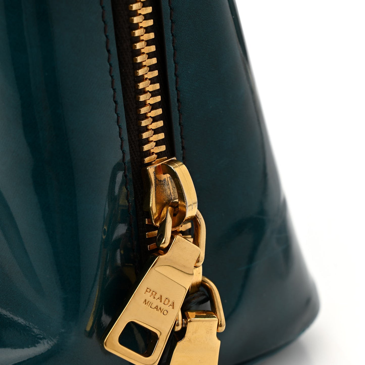 Spazzolato Medium Promenade Tote Pavone Fume