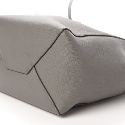 Celine Soft Grained Calfskin Small Belt Cabas Phantom Grey 7 of 12