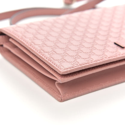 Gucci Microguccissima Crossbody Wallet Soft Pink 7 of 9