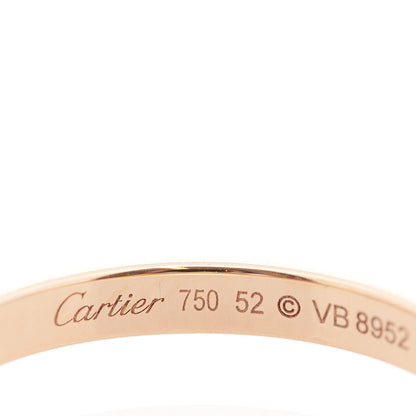 Cartier 18K Pink Gold Diamond 2.3mm D'Amour Wedding Band Ring 52 6 9 of 13