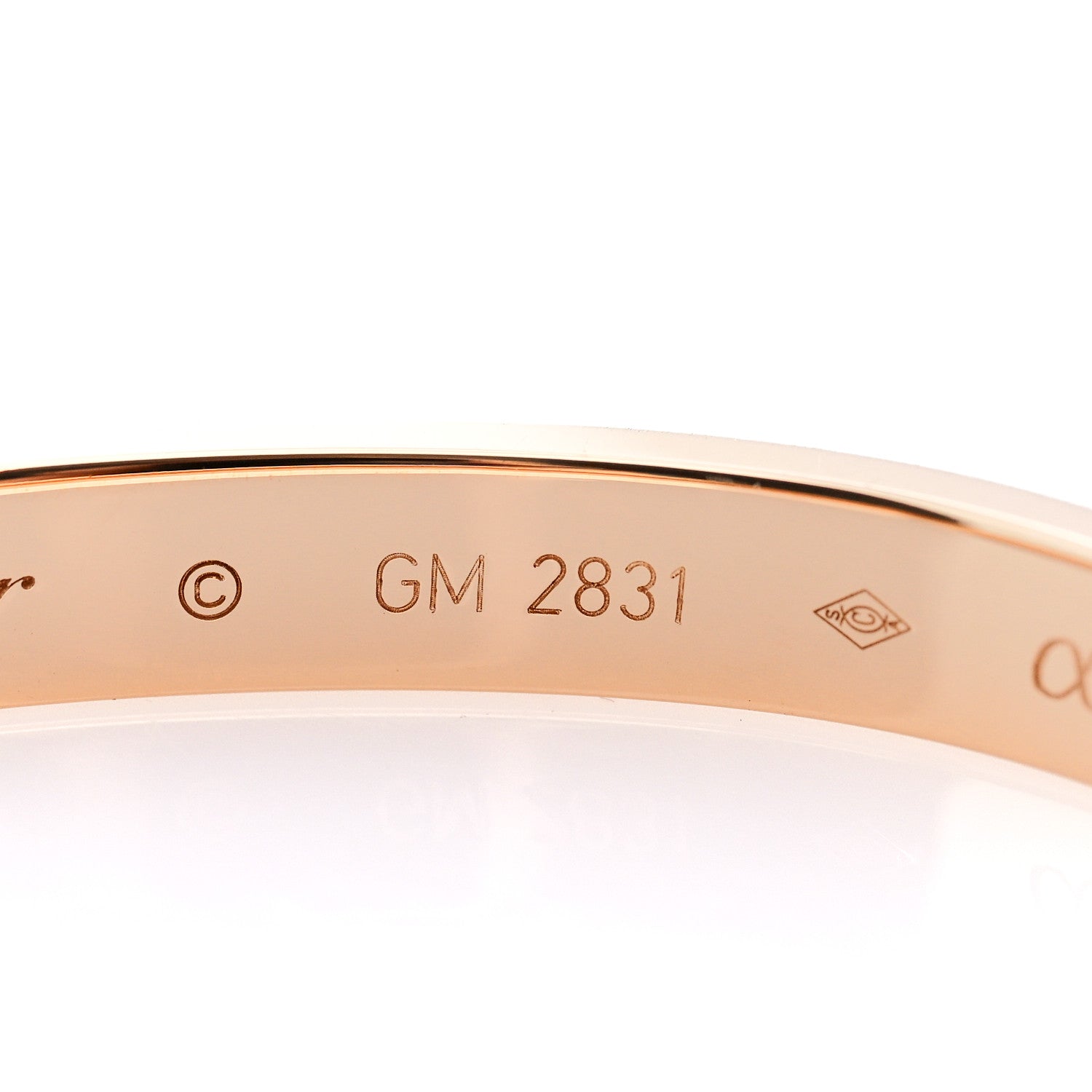 Cartier 18K Pink Gold LOVE Bracelet 17 5 of 7