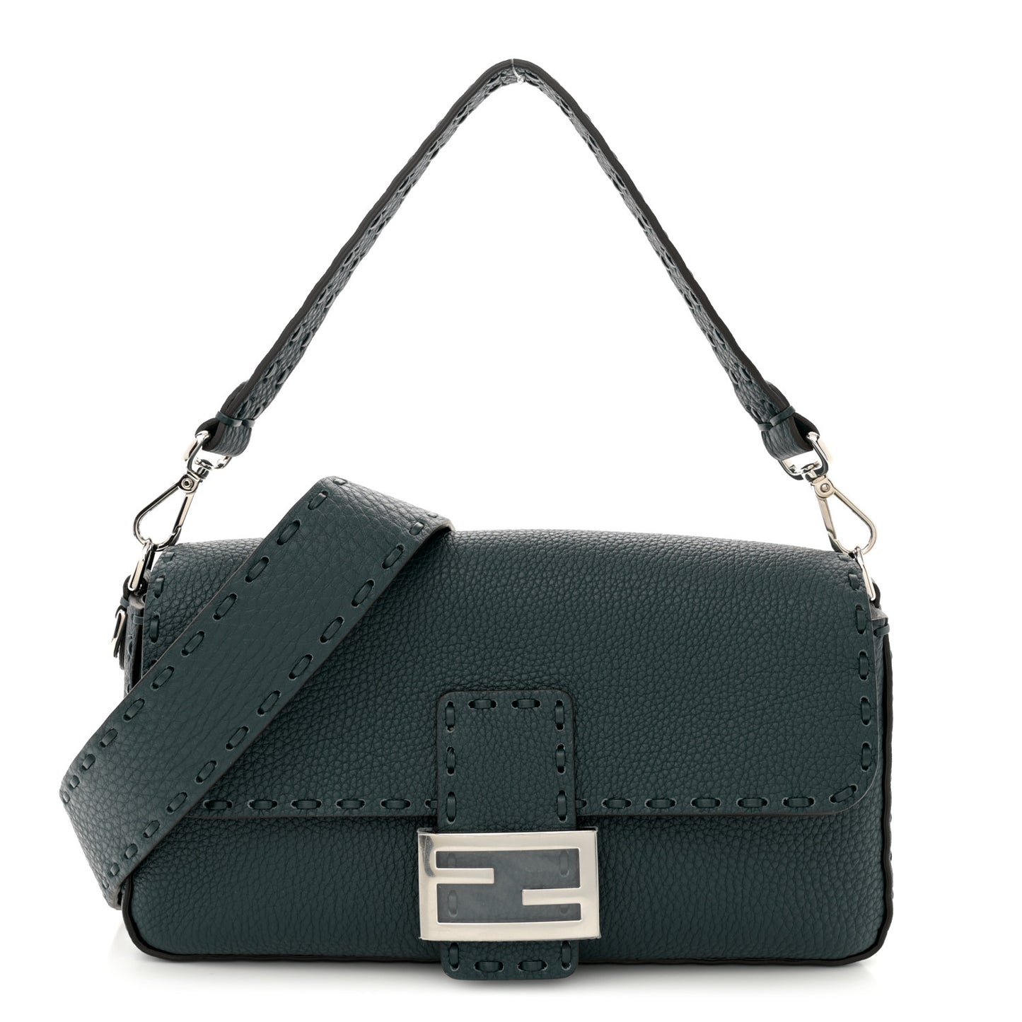 Cuoio Roma Sellerissima Nappa Sintetica Tape Stitch Baguette Amazzonia