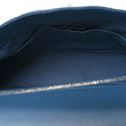 Chanel Caviar Quilted Small Coco Handle Flap Blue 5 of 10
