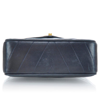 Chanel Lambskin Chevron Mini Flap Navy 5 of 10