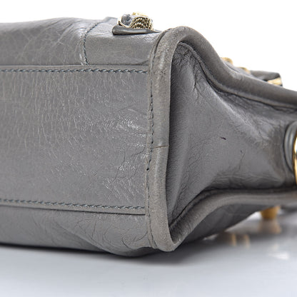 Balenciaga Agneau Giant 12 Gold Hardware Mini City Gris Pyrite 10 of 11