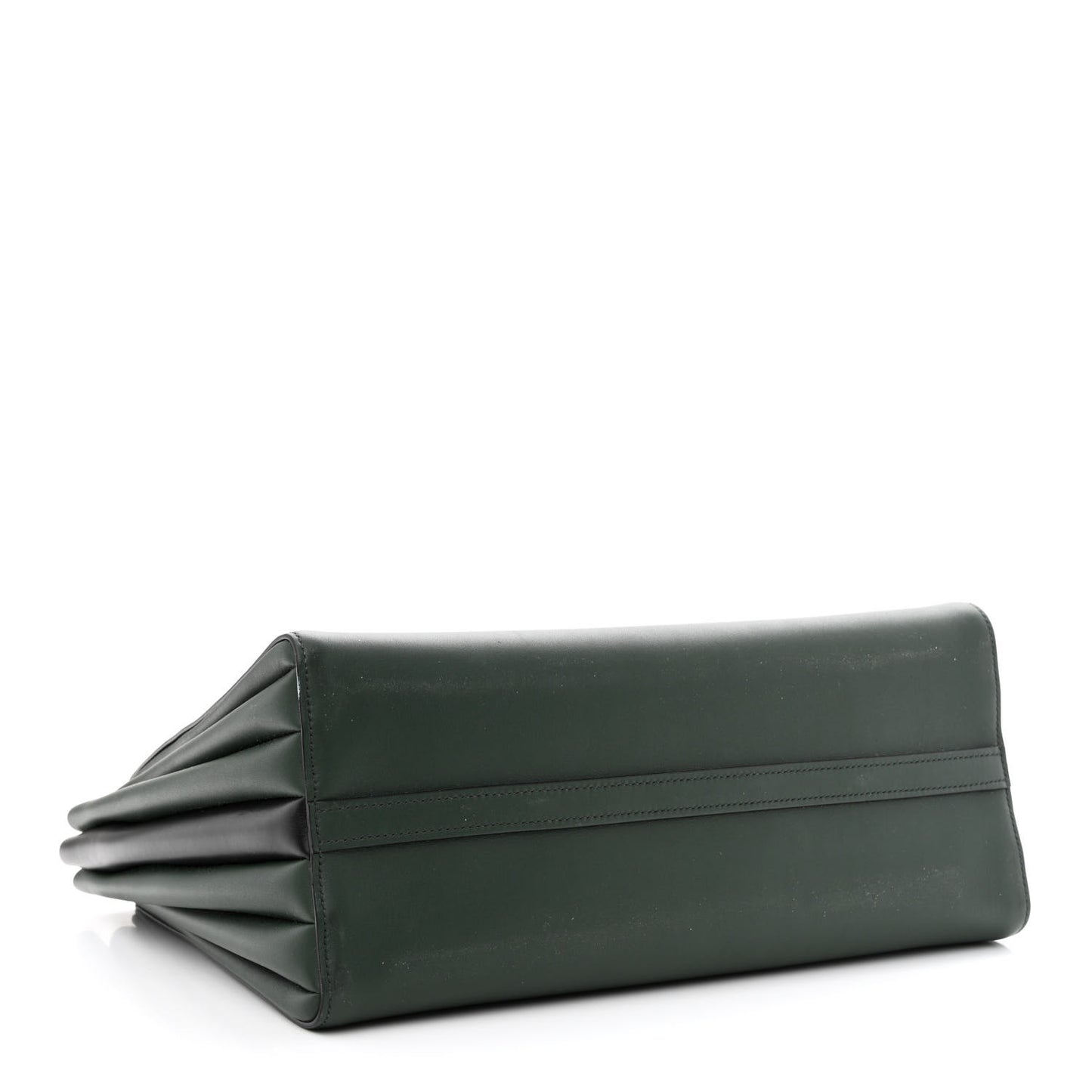 City Calfskin Medium Colorblock Bibliothèque Tote Green Black