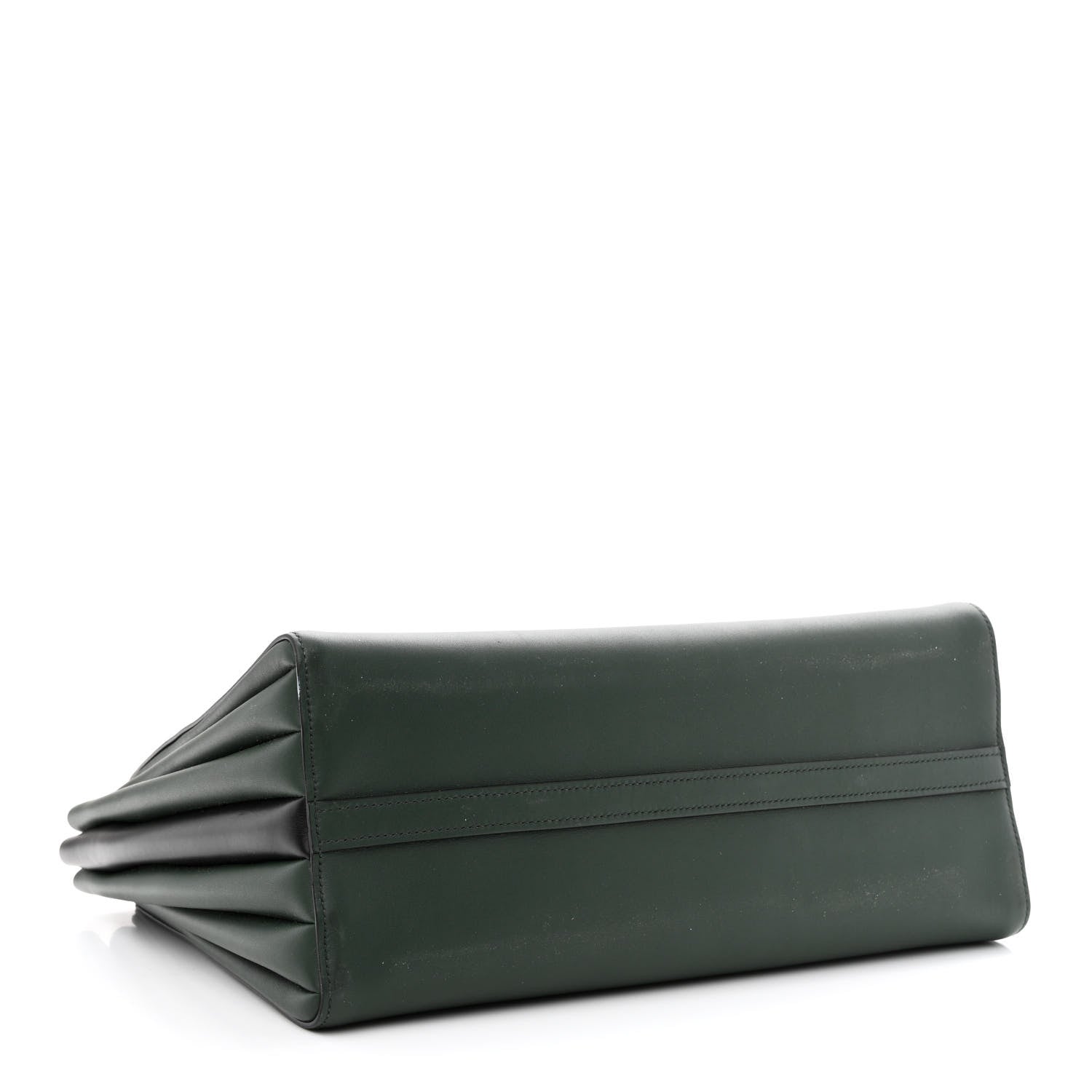 Prada City Calfskin Medium Colorblock Bibliothèque Tote Green Black 4 of 12