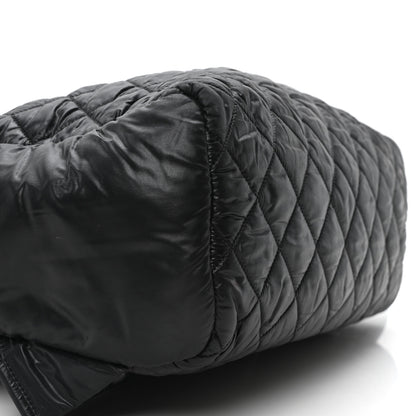 Chanel Nylon Quilted Coco Cocoon Backpack Black 9 of 11