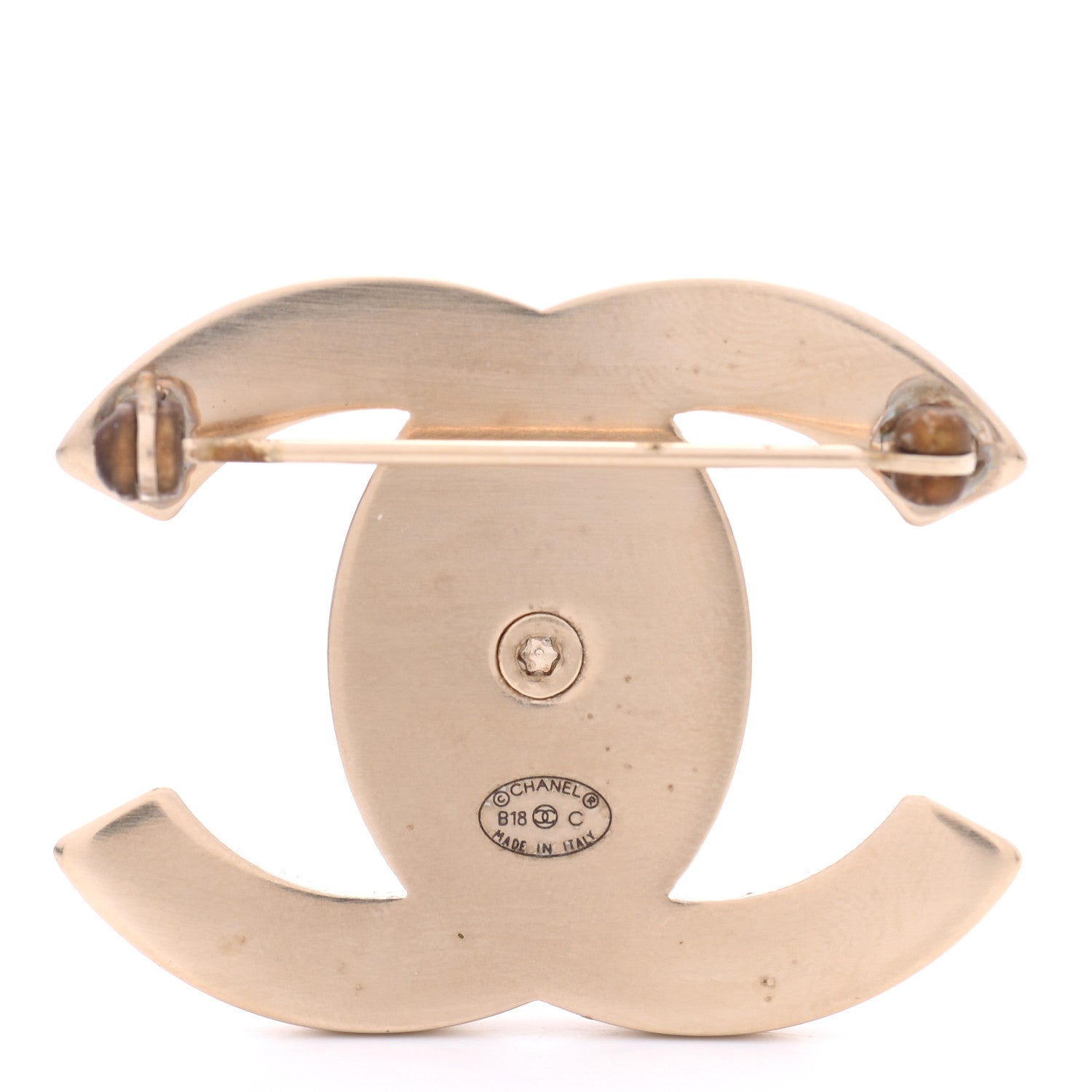 Chanel CC Turnlock Brooch Gold 3 of 6