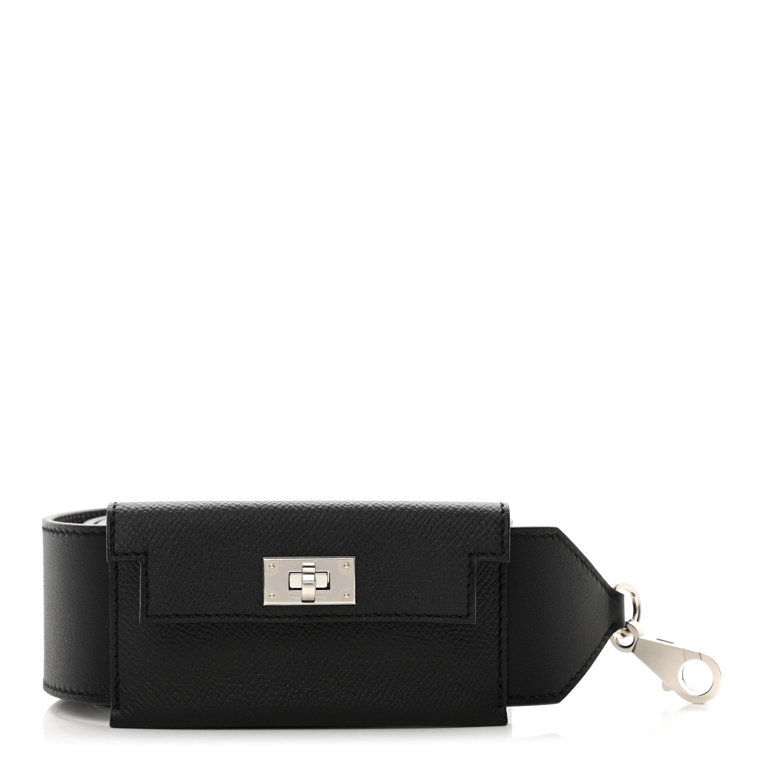 Hermes Swift Epsom Pocket Kelly Shoulder Strap Black 1 of 3