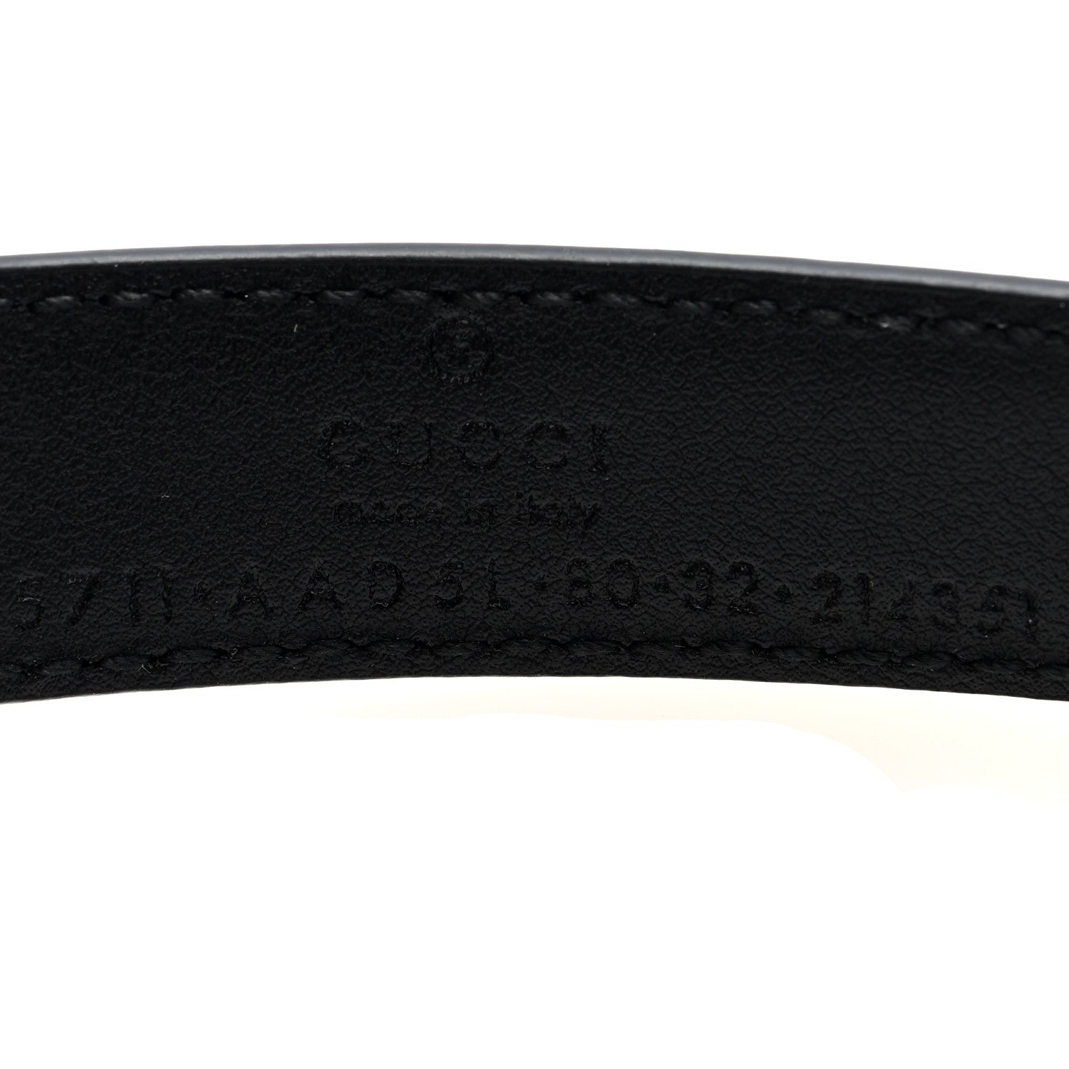 Gucci Piuma Calfskin Jumbo GG Milano 30mm Belt 80 32 Black 3 of 4