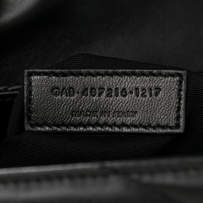 Saint Laurent Calfskin Y Quilted Monogram Medium Loulou Chain Satchel Black 8 of 15