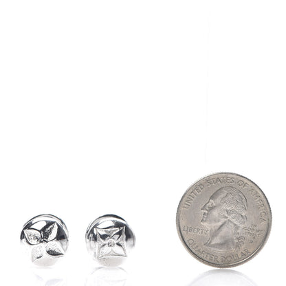 Louis Vuitton Sterling Silver Monogram Cufflinks 2 of 4