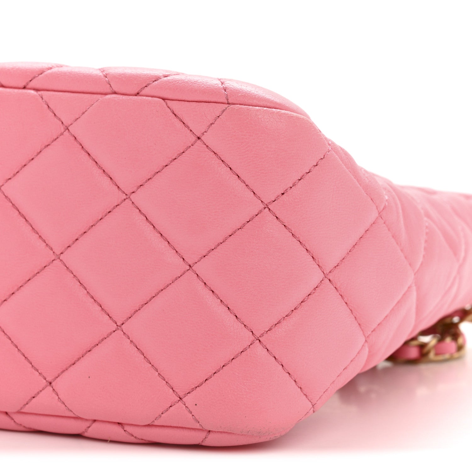 Chanel Lambskin Quilted Small Pearl Crush Hobo Pink 10 of 13
