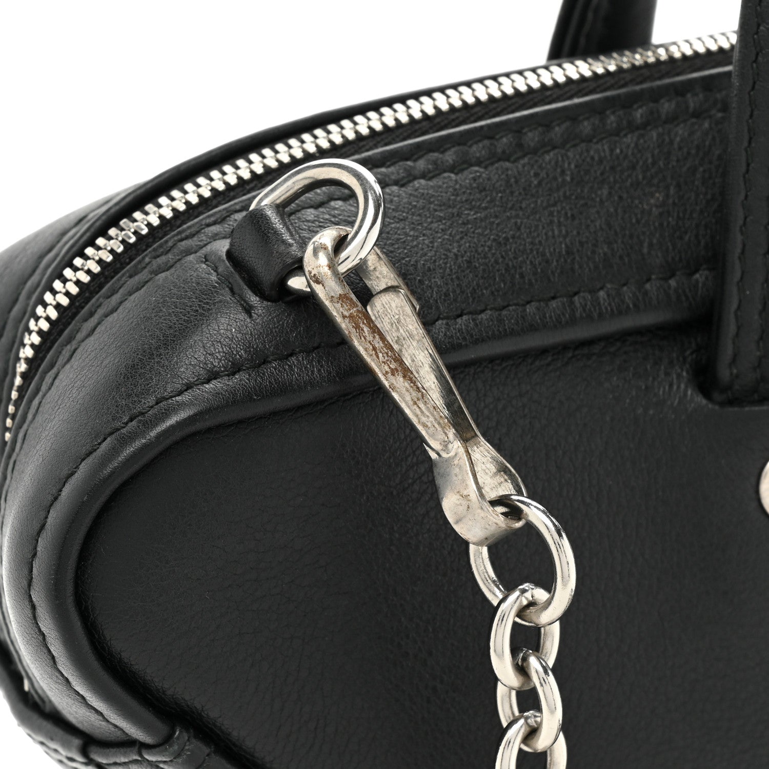 Balenciaga Calfskin XS Triangle Chain Duffle Black 12 of 14