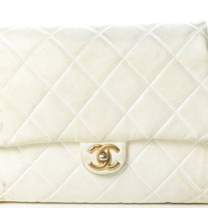 Chanel Lambskin Quilted Large Side-Packs White 11 of 28