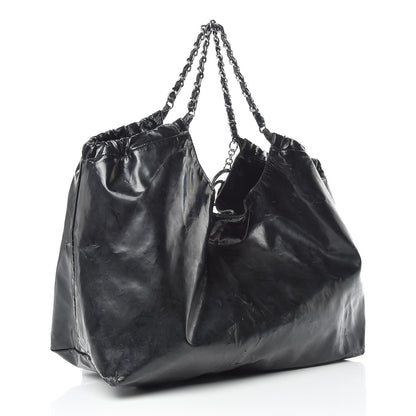 Chanel Vinyl XL Coco Cabas Black 4 of 32
