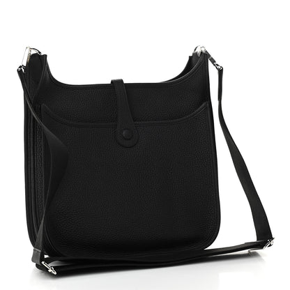 Hermes Taurillon Clemence Evelyne III PM Black 2 of 10
