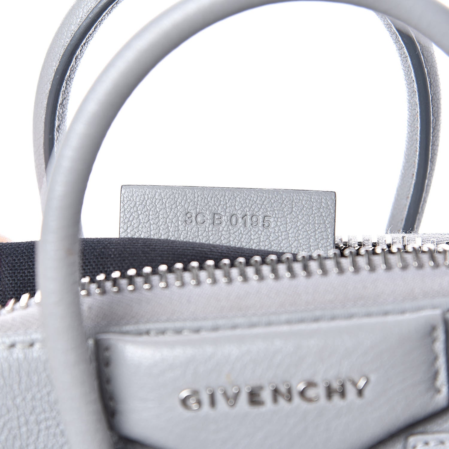 Givenchy Sugar Goatskin Mini Antigona Pearl Grey 7 of 12