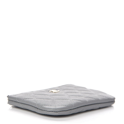 Chanel Caviar Quilted Small Cosmetic Case Grey 4 of 8