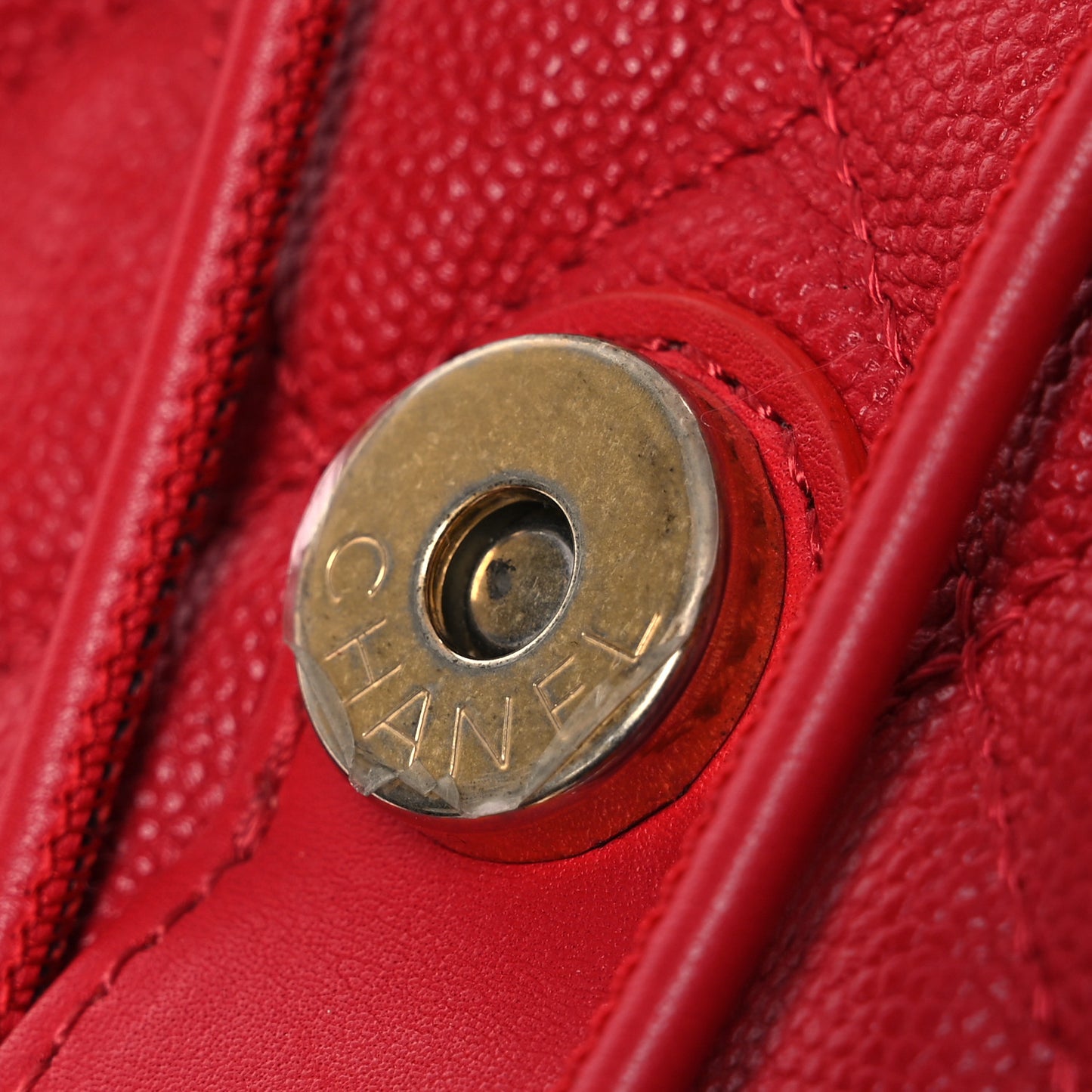 Caviar Quilted Filigree Backpack Red