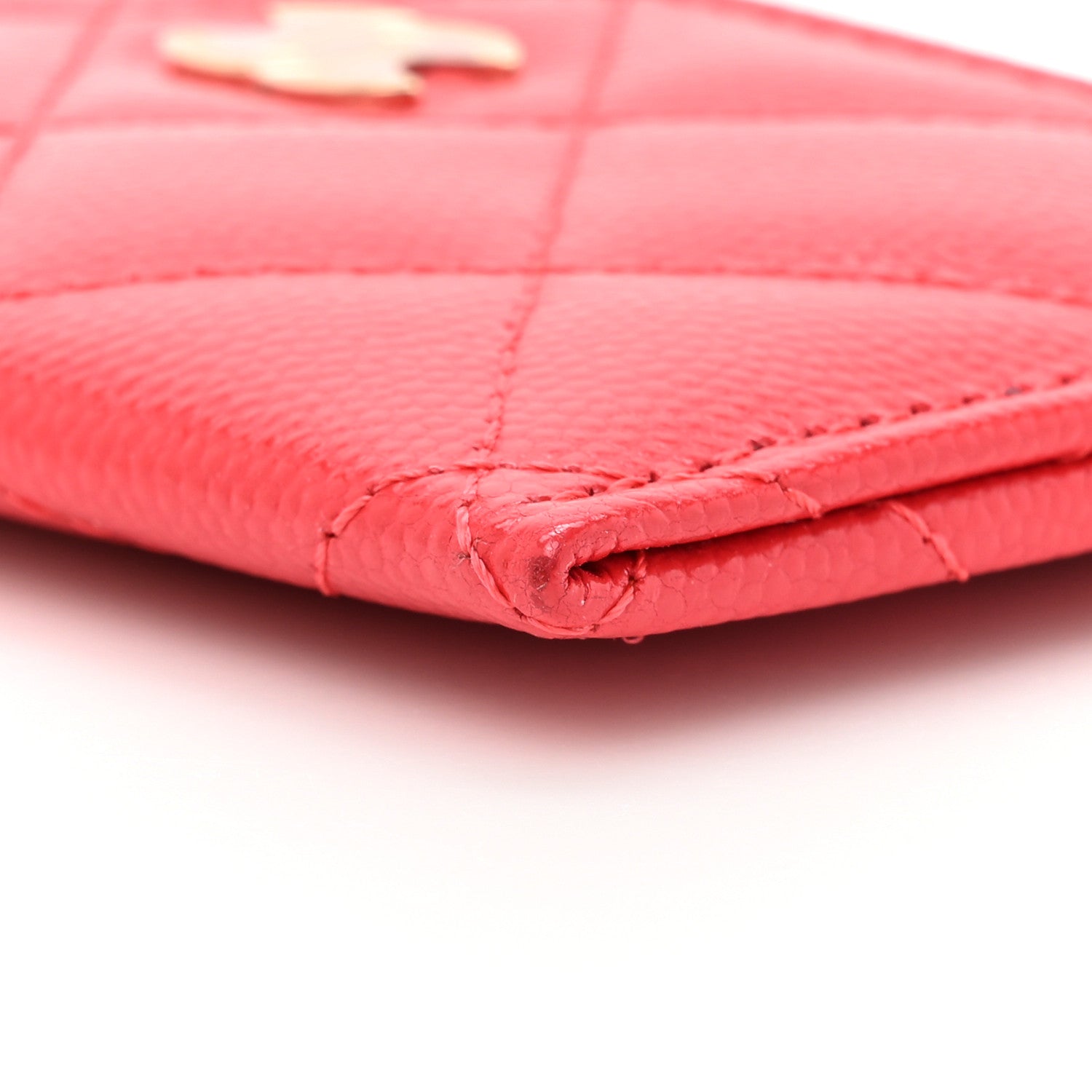 Chanel Caviar Quilted Card Holder Red 10 of 13
