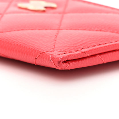 Chanel Caviar Quilted Card Holder Red 10 of 13