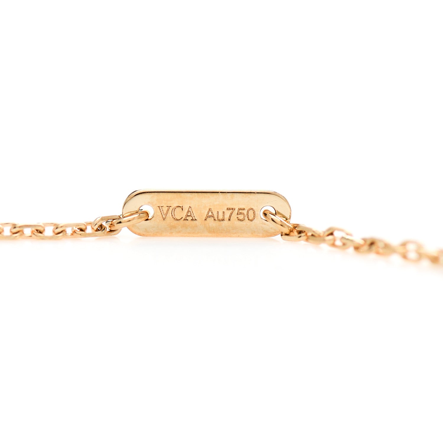 Van Cleef & Arpels 18K Yellow Gold Mother of Pearl Sweet Alhambra Butterfly Pendant Necklace 5 of 6
