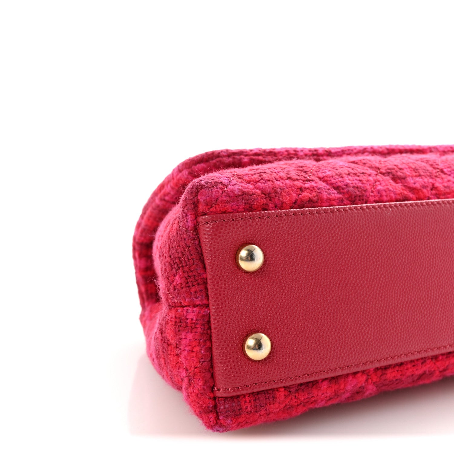 Chanel Tweed Mini Coco Handle Flap Fuchsia 9 of 10