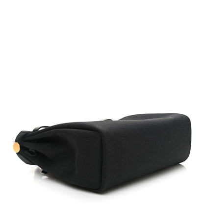 Hermes Military Toile Vache Hunter Herbag Zip Retourne 31 PM Black 5 of 10
