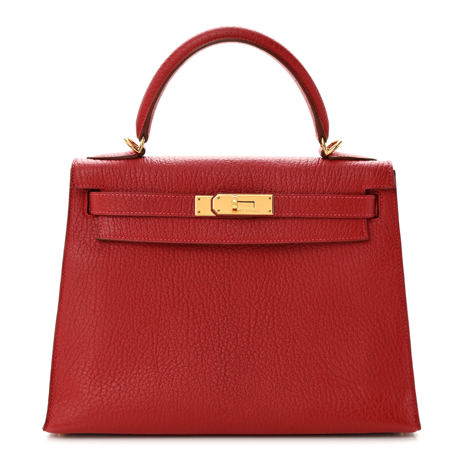 Hermes Chevre Mysore Kelly Sellier 28 Rouge Vif 1 of 11