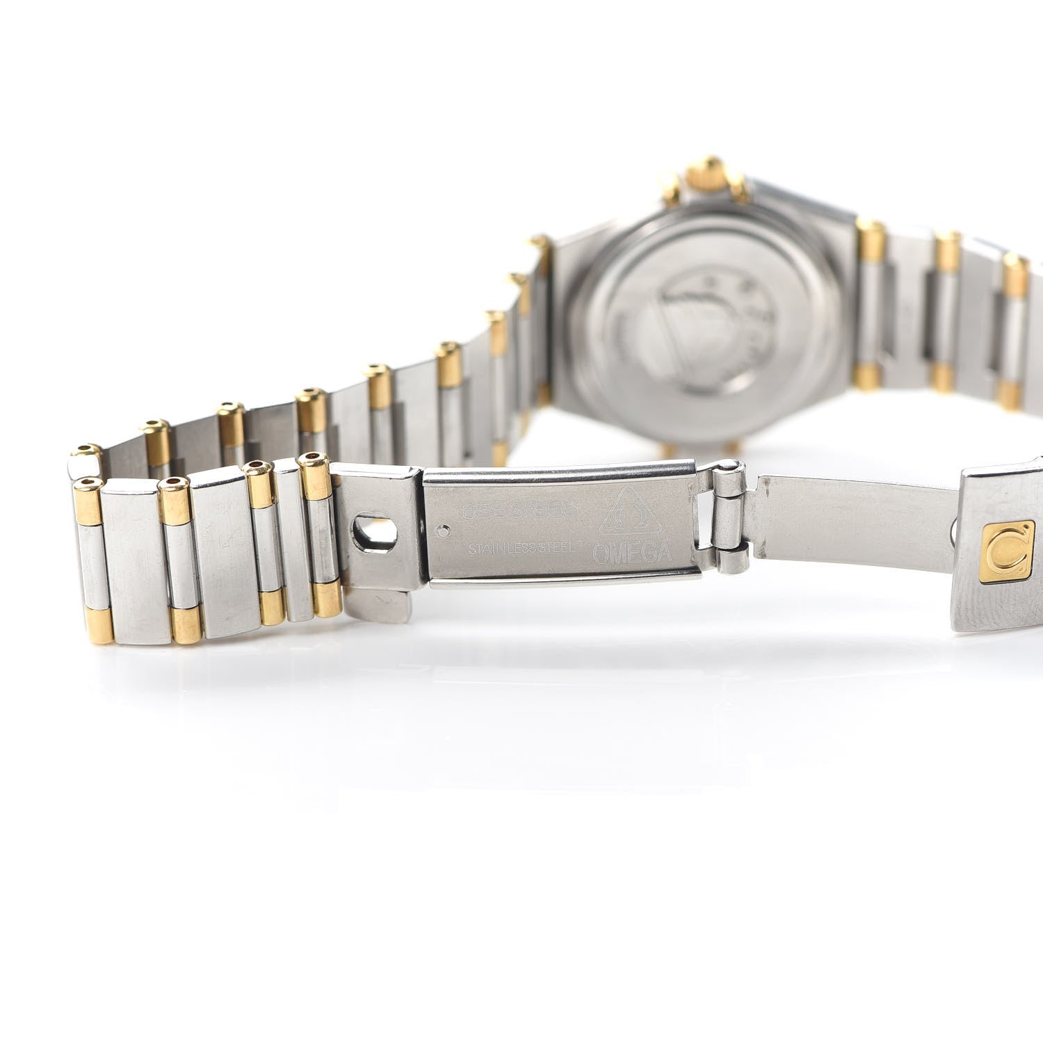 Omega Stainless Steel 18K Yellow Gold 22mm Constellation Quartz Watch White 795.1203 5 of 5