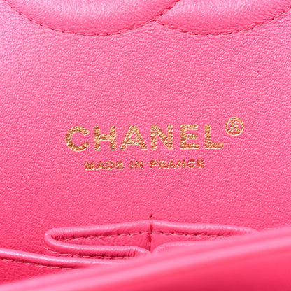 Chanel Lambskin Quilted Medium Double Flap Pink 6 of 14