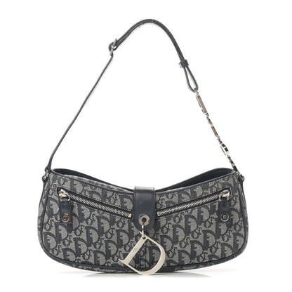 Christian Dior Monogram Charm Shoulder Bag Navy 1 of 13