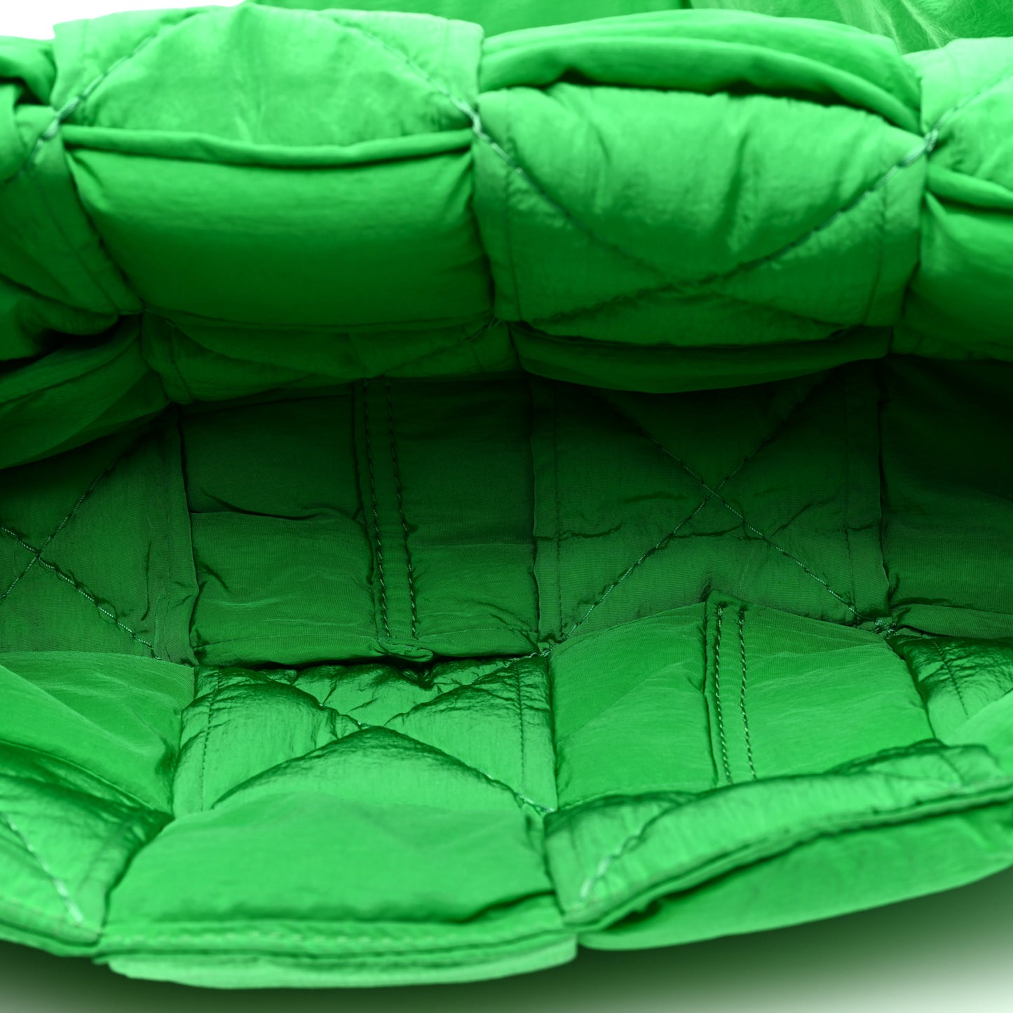 Nylon Intrecciato Padded Tech Cassette Bag Parakeet