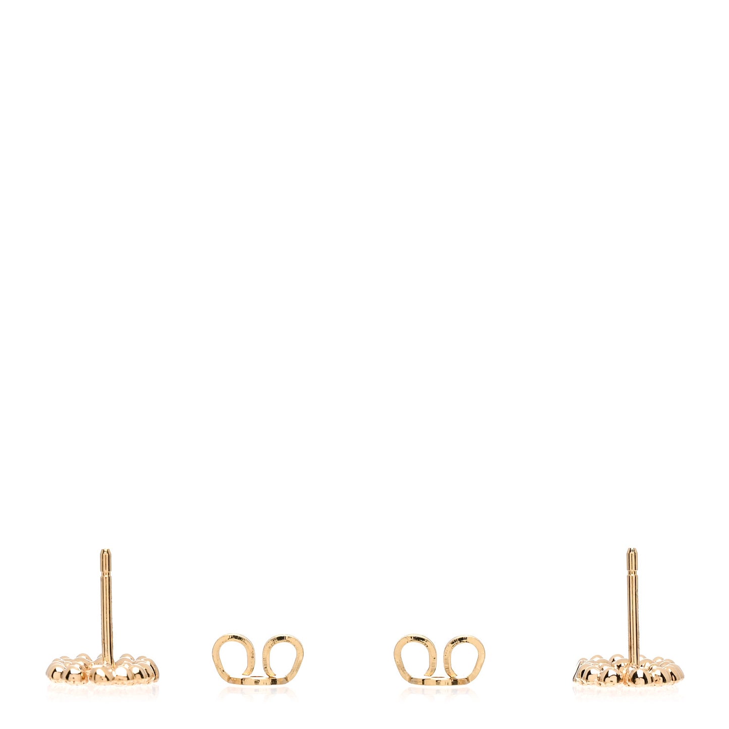 18K Yellow Gold Diamond Running G Earrings