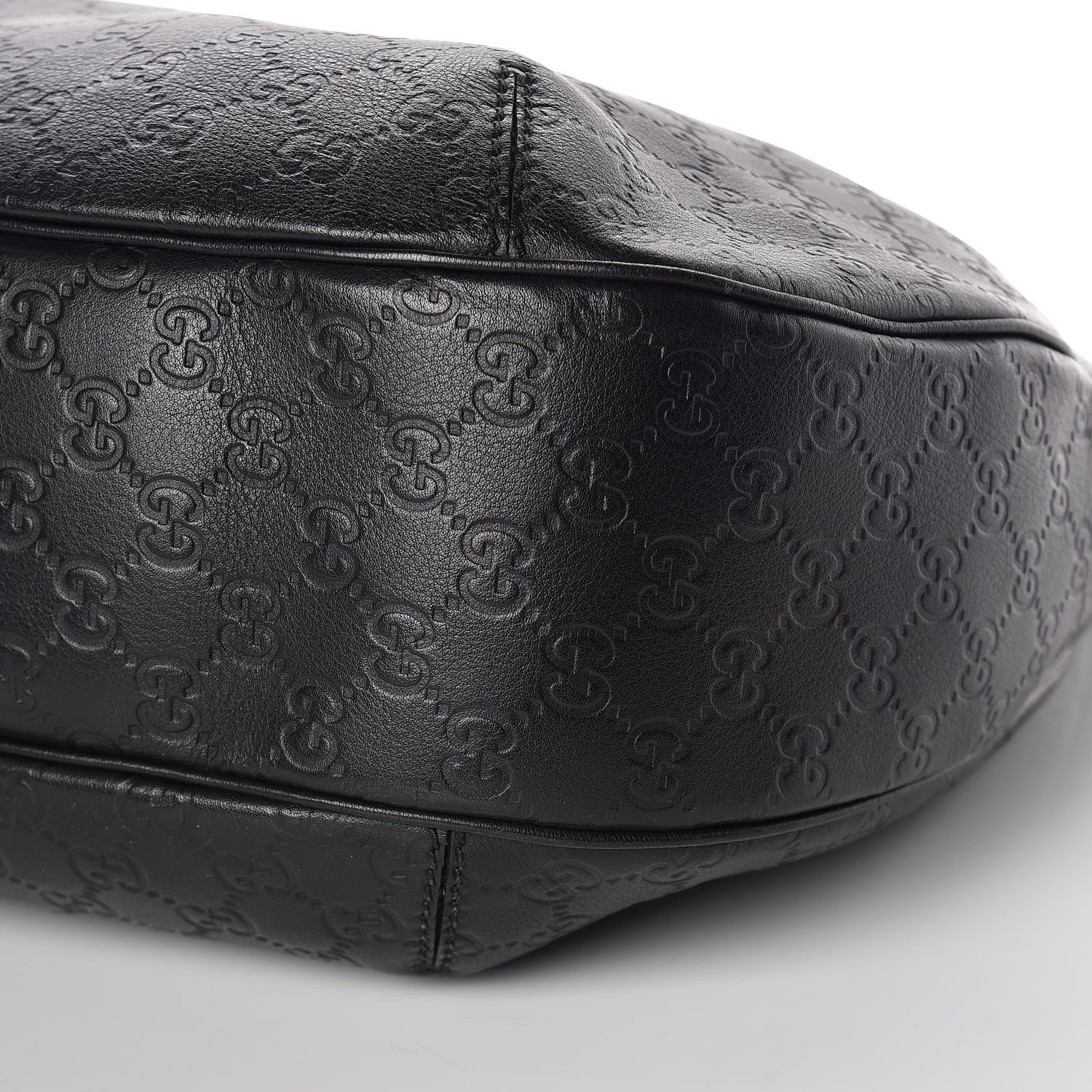 Gucci Guccissima Large New Ladies Web Hobo Black 9 of 9