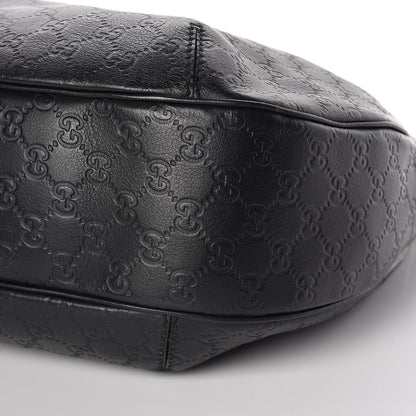 Gucci Guccissima Large New Ladies Web Hobo Black 9 of 9