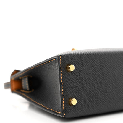 Hermes Epsom Horseshoe Mini Kelly Sellier 20 Black Natural Sable 9 of 12