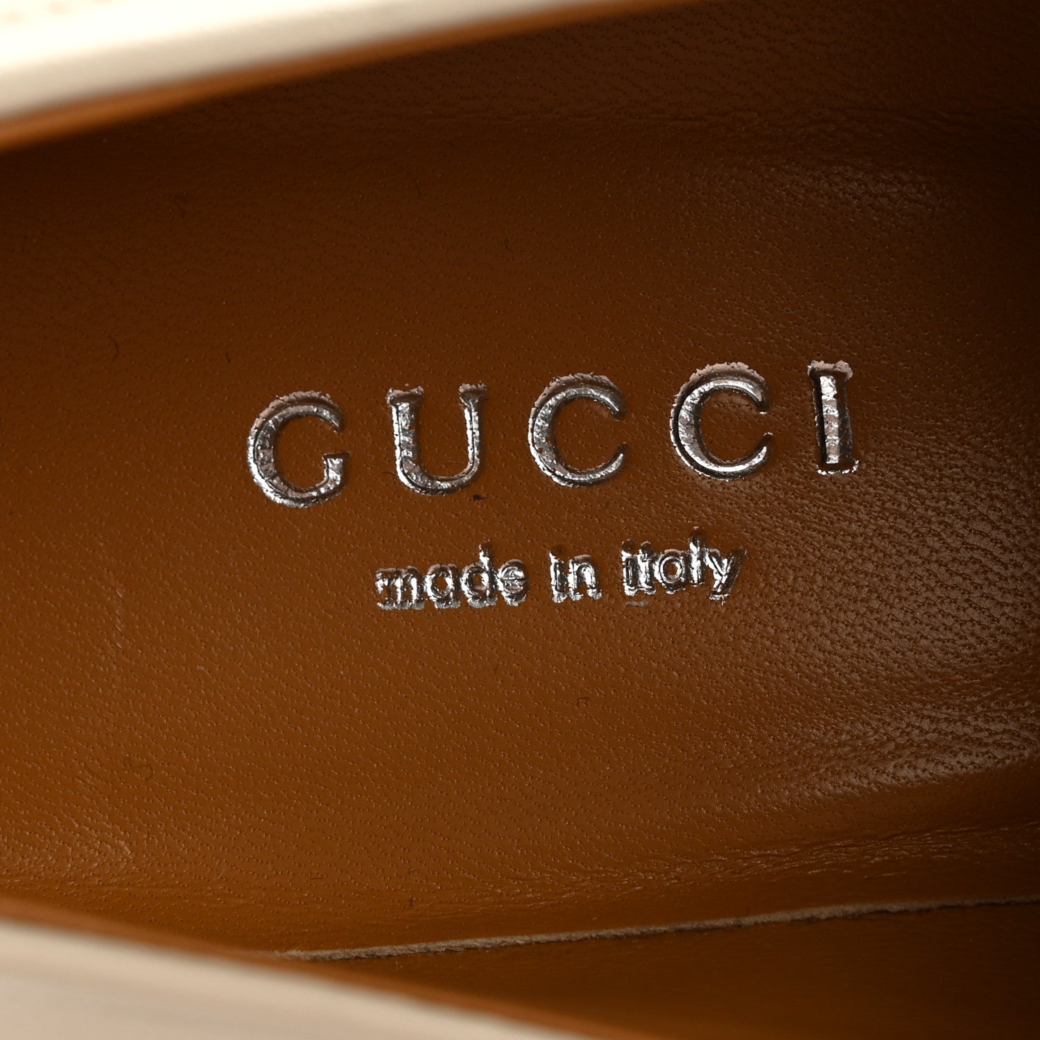 Gucci Malaga Kid Horsebit Platform Loafers 35 Mystic White 8 of 11