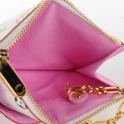 Louis Vuitton Monogram Multicolor Key Pouch White Litchi 7 of 7
